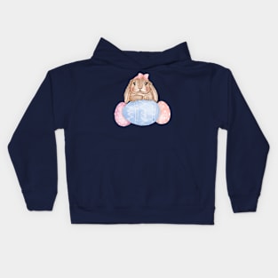 Bunny Cute Eggs Kids Hoodie